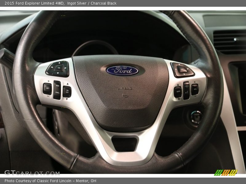 Ingot Silver / Charcoal Black 2015 Ford Explorer Limited 4WD