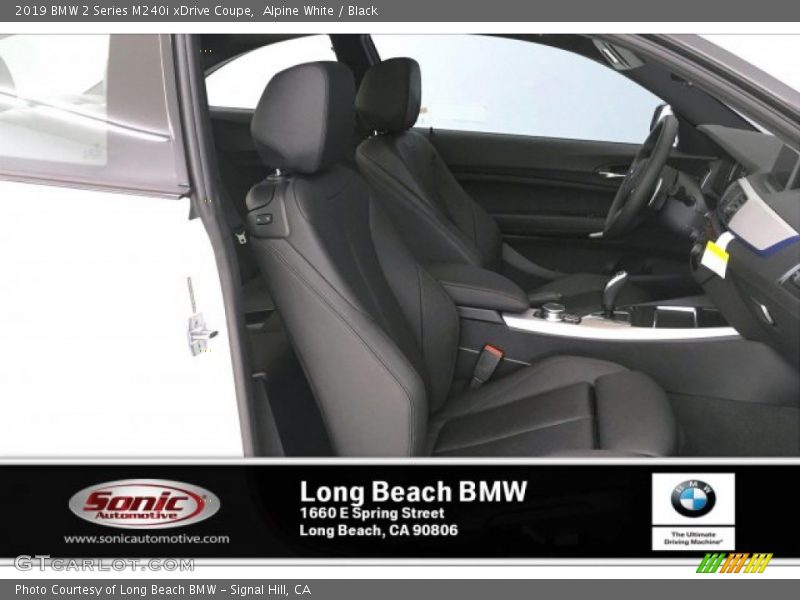 Alpine White / Black 2019 BMW 2 Series M240i xDrive Coupe
