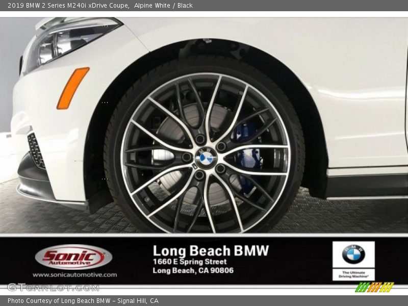 Alpine White / Black 2019 BMW 2 Series M240i xDrive Coupe