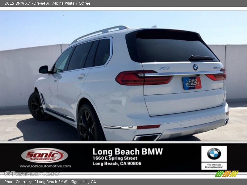 Alpine White / Coffee 2019 BMW X7 xDrive40i