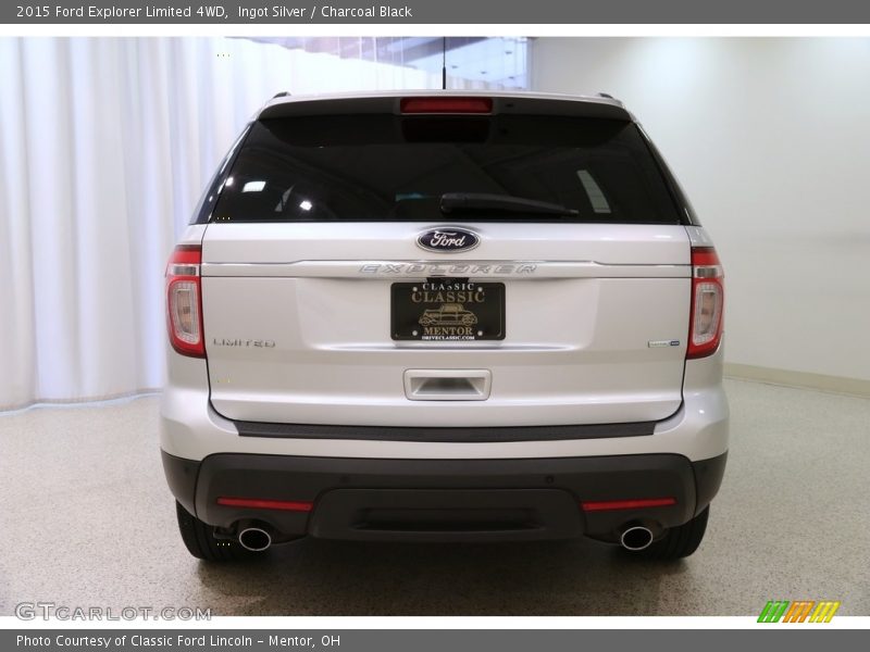 Ingot Silver / Charcoal Black 2015 Ford Explorer Limited 4WD