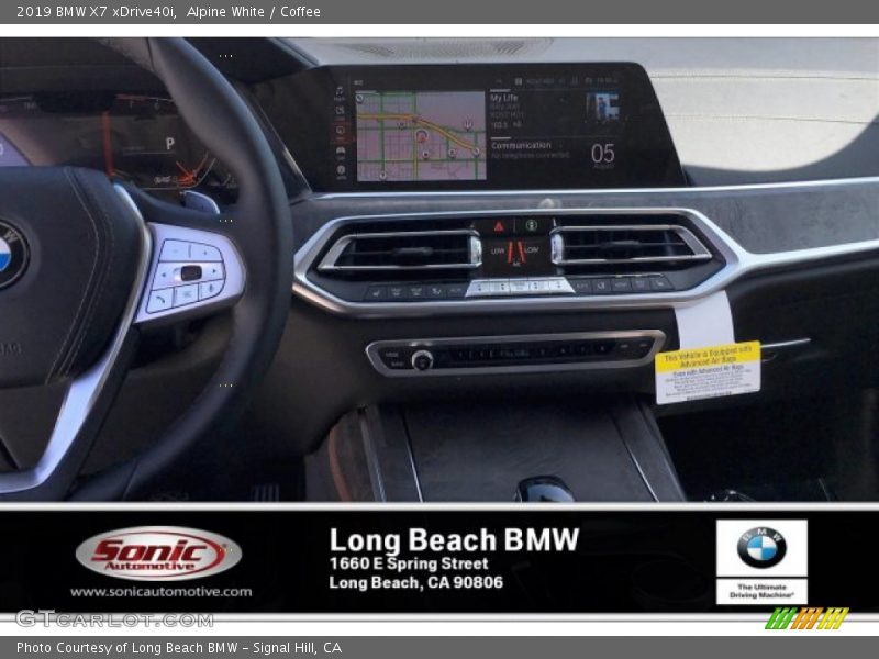 Alpine White / Coffee 2019 BMW X7 xDrive40i