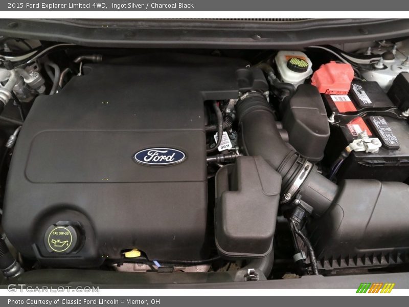 Ingot Silver / Charcoal Black 2015 Ford Explorer Limited 4WD