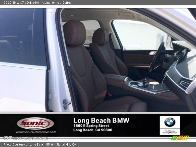 Alpine White / Coffee 2019 BMW X7 xDrive40i