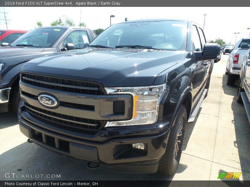 Agate Black / Earth Gray 2019 Ford F150 XLT SuperCrew 4x4