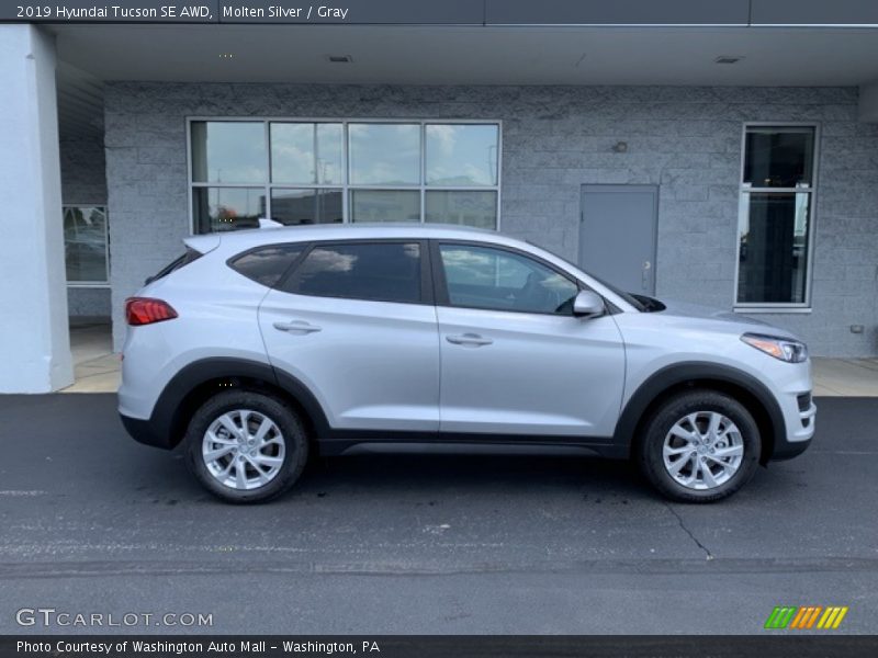 Molten Silver / Gray 2019 Hyundai Tucson SE AWD