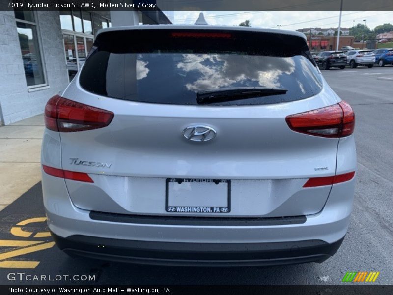 Molten Silver / Gray 2019 Hyundai Tucson SE AWD