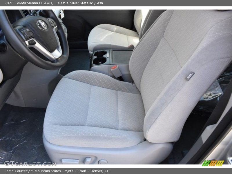 Front Seat of 2020 Sienna LE AWD