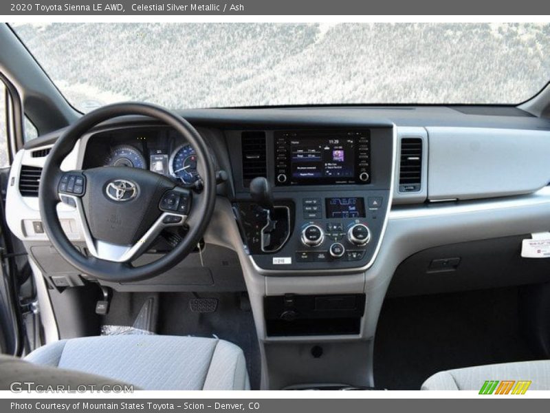 Dashboard of 2020 Sienna LE AWD