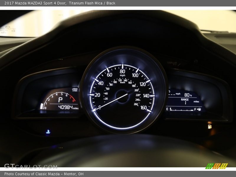 Titanium Flash Mica / Black 2017 Mazda MAZDA3 Sport 4 Door