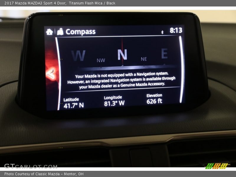 Titanium Flash Mica / Black 2017 Mazda MAZDA3 Sport 4 Door