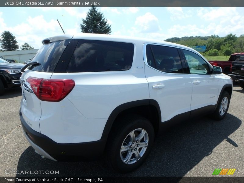 Summit White / Jet Black 2019 GMC Acadia SLE AWD