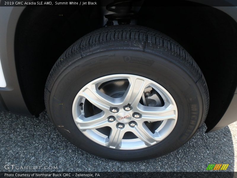 Summit White / Jet Black 2019 GMC Acadia SLE AWD