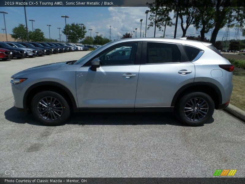 Sonic Silver Metallic / Black 2019 Mazda CX-5 Touring AWD