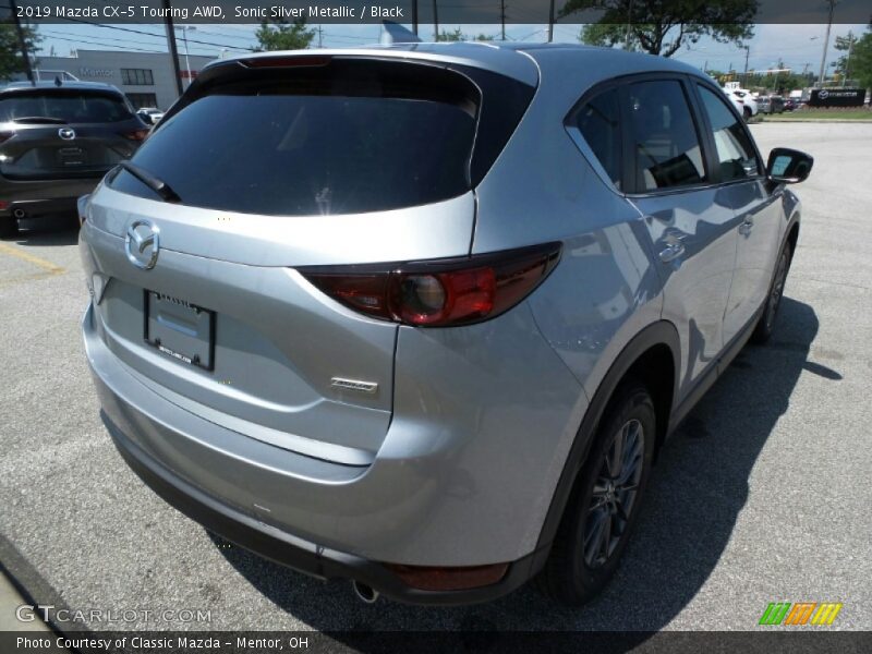 Sonic Silver Metallic / Black 2019 Mazda CX-5 Touring AWD