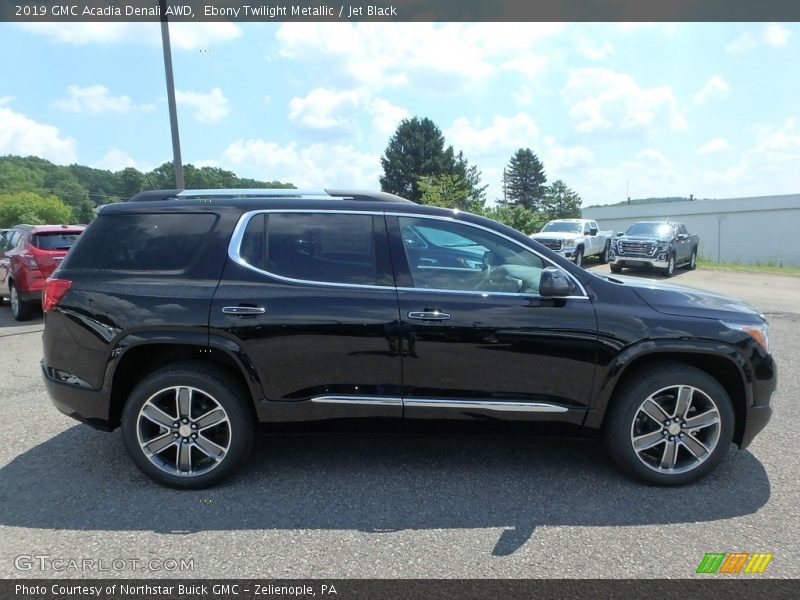 Ebony Twilight Metallic / Jet Black 2019 GMC Acadia Denali AWD
