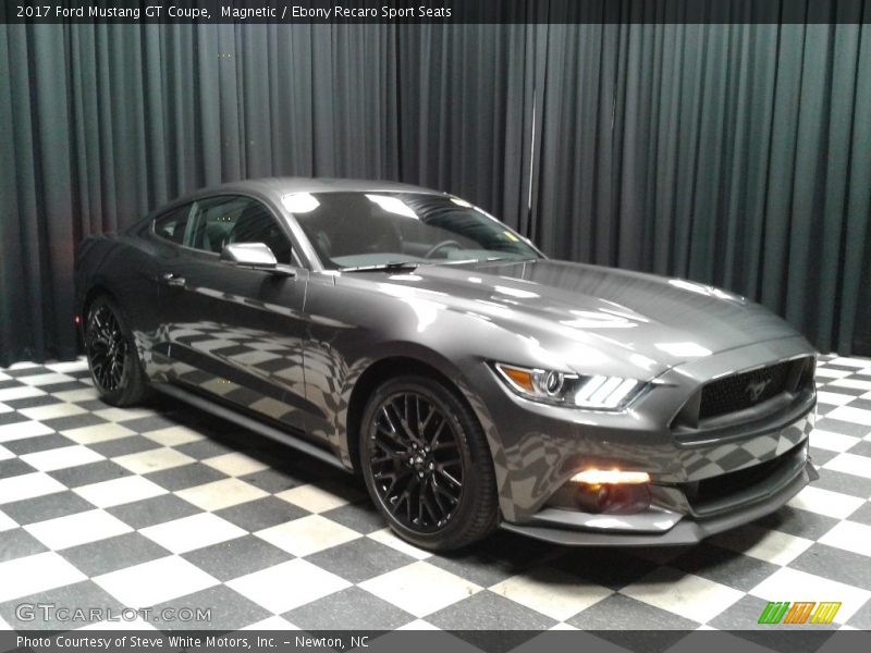 Magnetic / Ebony Recaro Sport Seats 2017 Ford Mustang GT Coupe