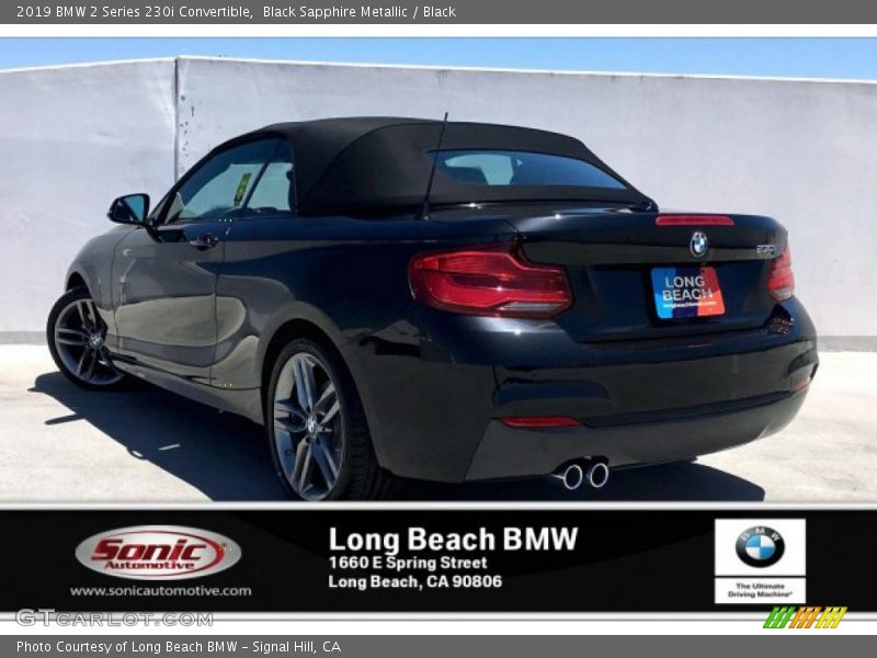 Black Sapphire Metallic / Black 2019 BMW 2 Series 230i Convertible