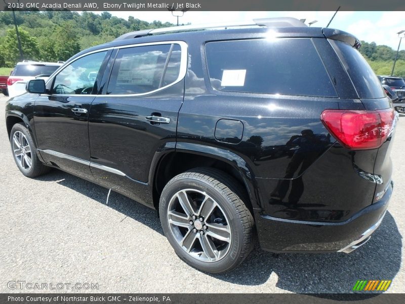 Ebony Twilight Metallic / Jet Black 2019 GMC Acadia Denali AWD