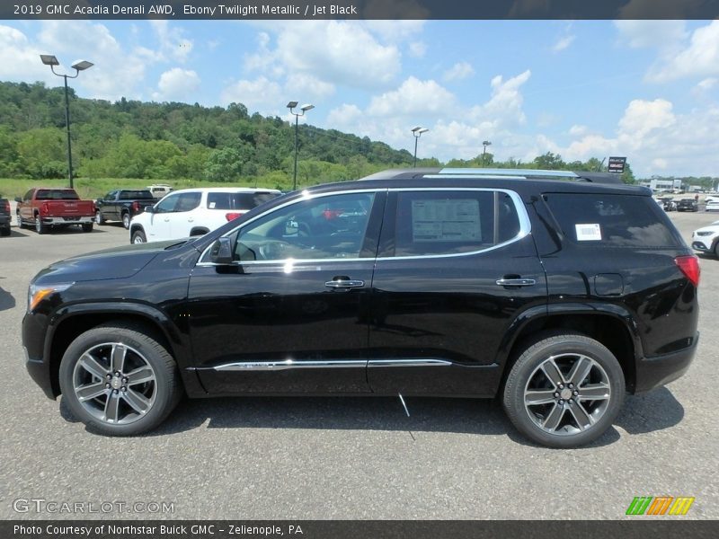Ebony Twilight Metallic / Jet Black 2019 GMC Acadia Denali AWD
