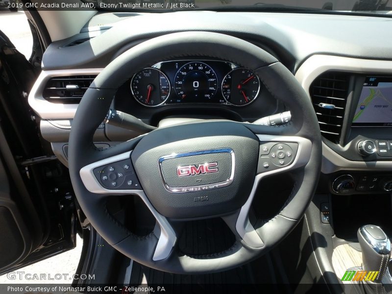 Ebony Twilight Metallic / Jet Black 2019 GMC Acadia Denali AWD