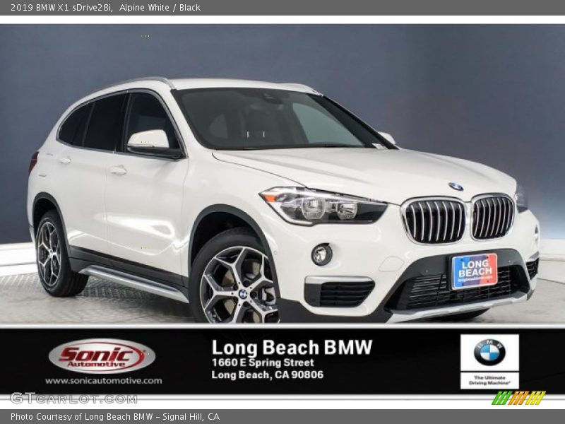 Alpine White / Black 2019 BMW X1 sDrive28i