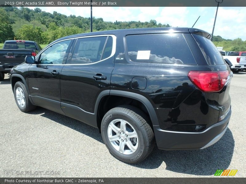 Ebony Twilight Metallic / Jet Black 2019 GMC Acadia SLE AWD
