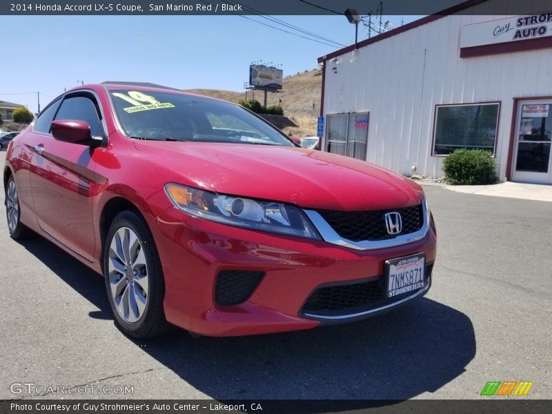 San Marino Red / Black 2014 Honda Accord LX-S Coupe