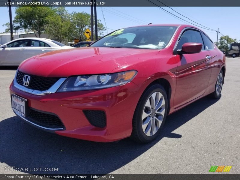 San Marino Red / Black 2014 Honda Accord LX-S Coupe