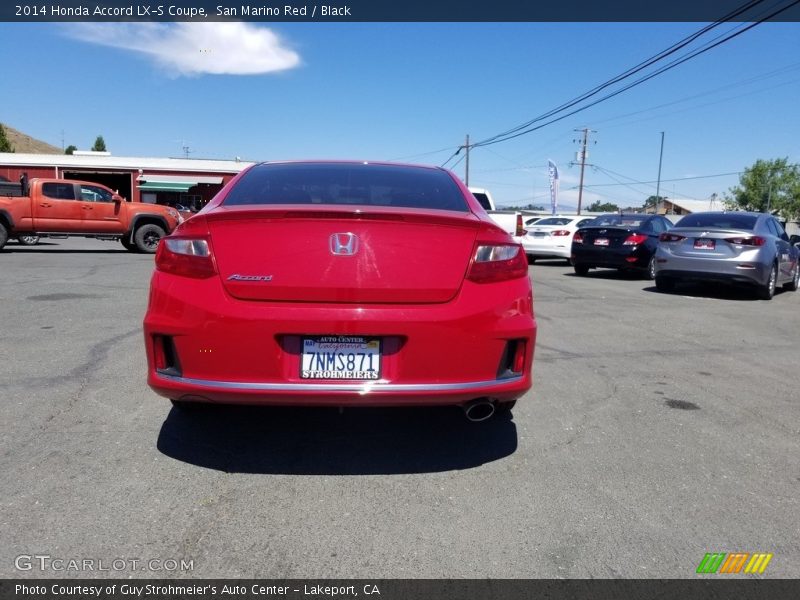 San Marino Red / Black 2014 Honda Accord LX-S Coupe