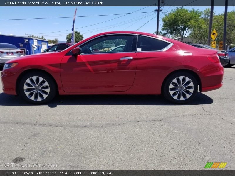 San Marino Red / Black 2014 Honda Accord LX-S Coupe