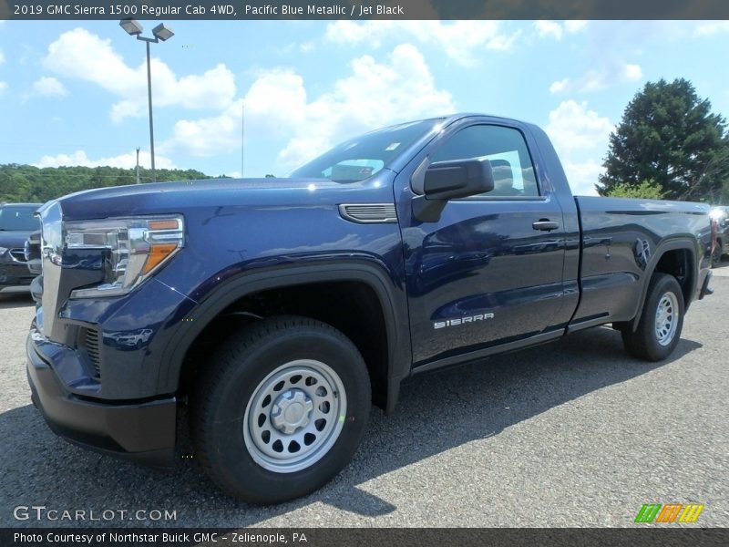 Pacific Blue Metallic / Jet Black 2019 GMC Sierra 1500 Regular Cab 4WD