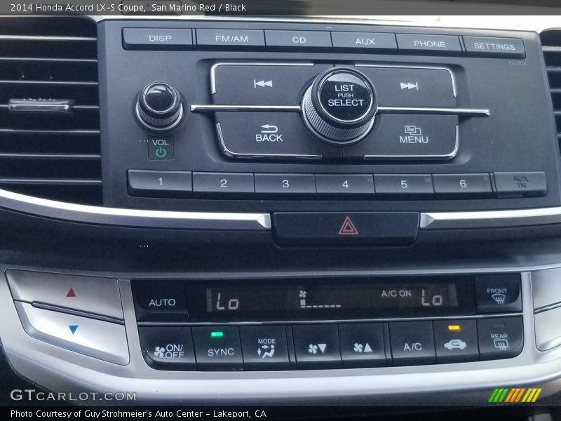 San Marino Red / Black 2014 Honda Accord LX-S Coupe