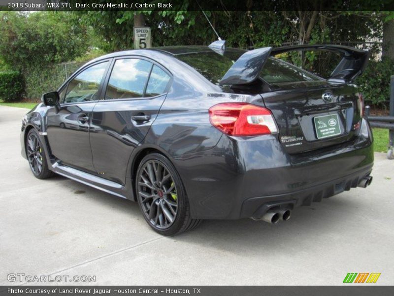 Dark Gray Metallic / Carbon Black 2018 Subaru WRX STI