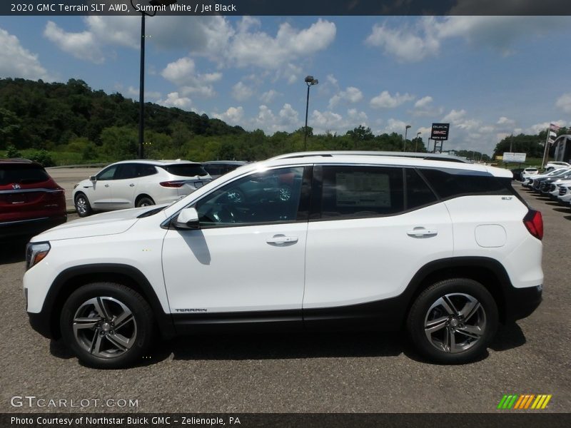 Summit White / Jet Black 2020 GMC Terrain SLT AWD
