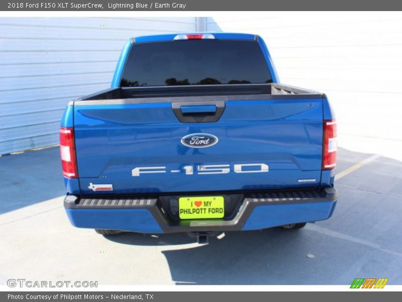 Lightning Blue / Earth Gray 2018 Ford F150 XLT SuperCrew