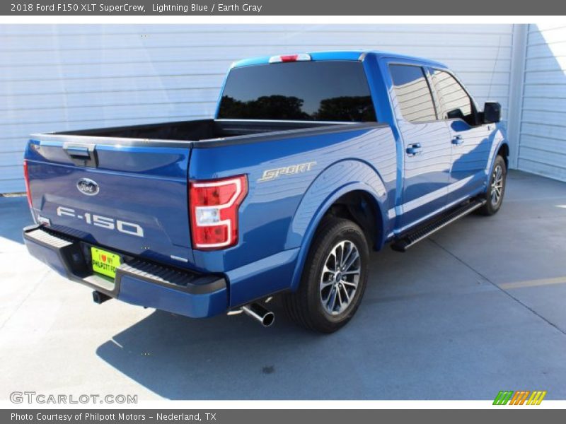 Lightning Blue / Earth Gray 2018 Ford F150 XLT SuperCrew