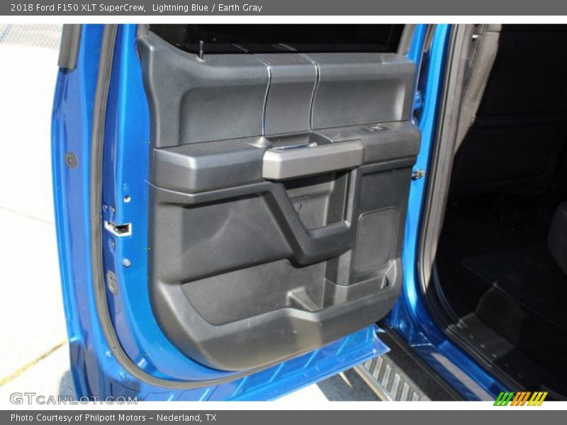 Lightning Blue / Earth Gray 2018 Ford F150 XLT SuperCrew