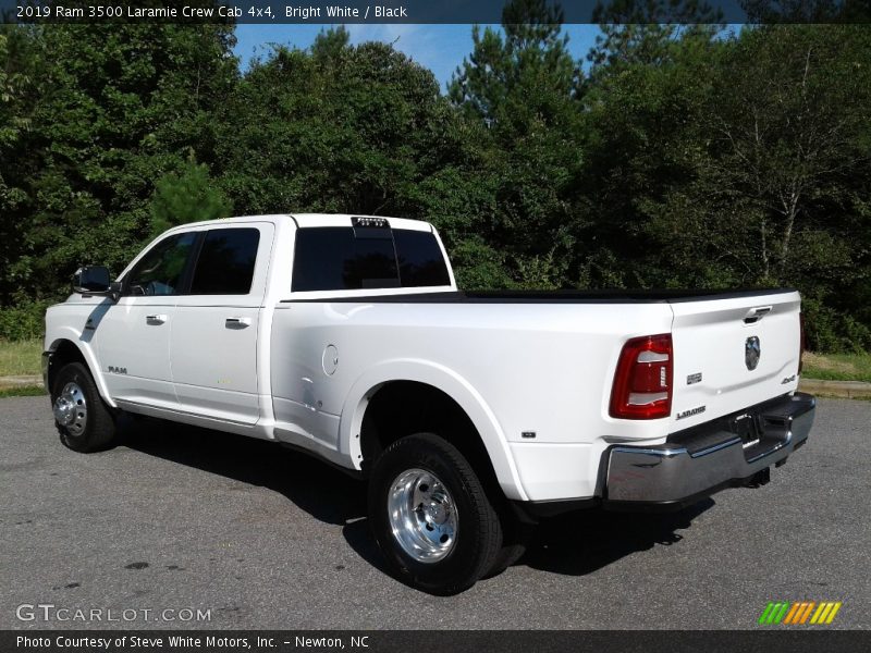 Bright White / Black 2019 Ram 3500 Laramie Crew Cab 4x4