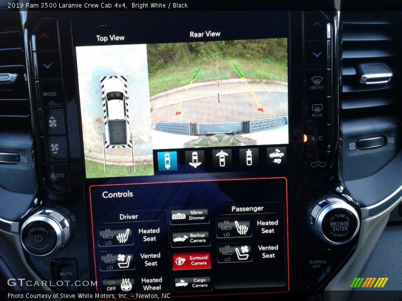 Bright White / Black 2019 Ram 3500 Laramie Crew Cab 4x4