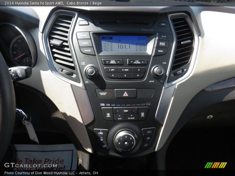 Cabo Bronze / Beige 2014 Hyundai Santa Fe Sport AWD