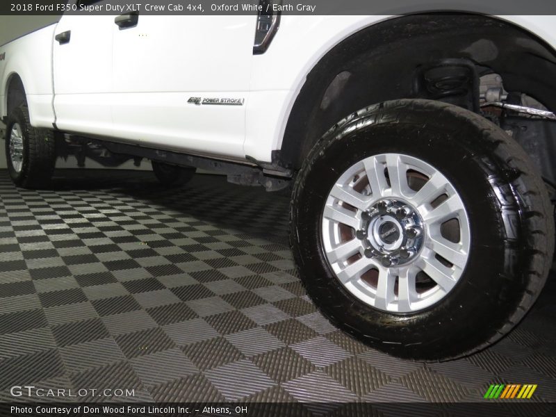 Oxford White / Earth Gray 2018 Ford F350 Super Duty XLT Crew Cab 4x4