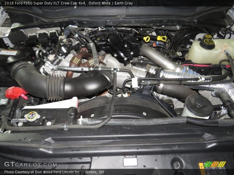 Oxford White / Earth Gray 2018 Ford F350 Super Duty XLT Crew Cab 4x4