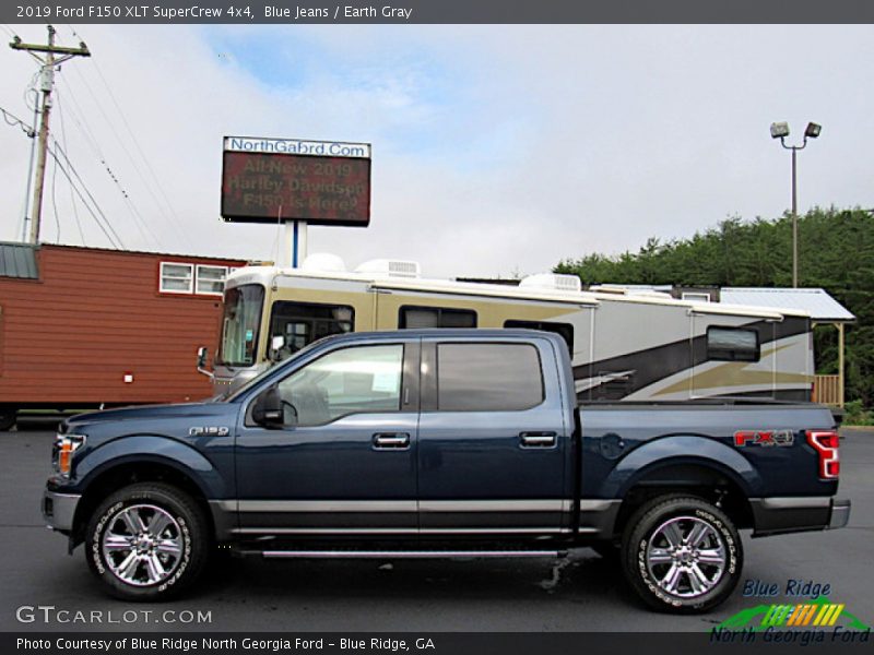 Blue Jeans / Earth Gray 2019 Ford F150 XLT SuperCrew 4x4