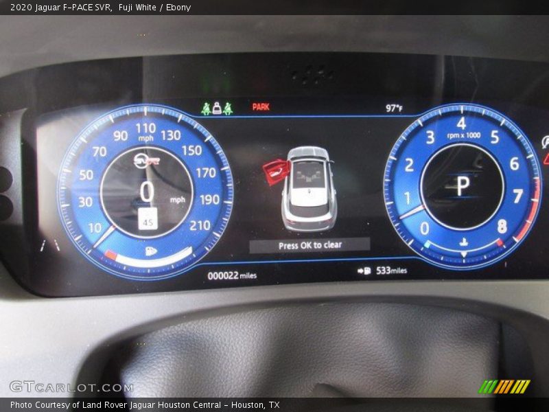 2020 F-PACE SVR SVR Gauges