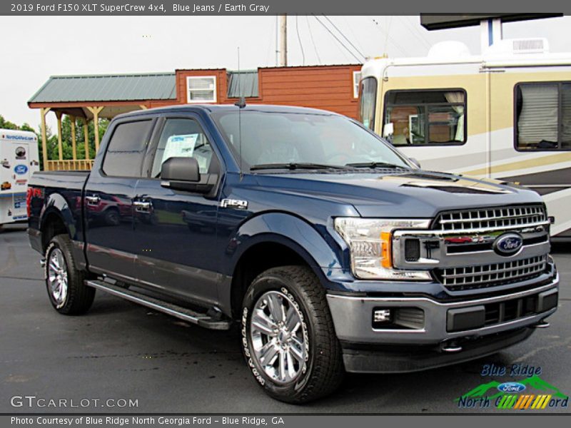 Blue Jeans / Earth Gray 2019 Ford F150 XLT SuperCrew 4x4