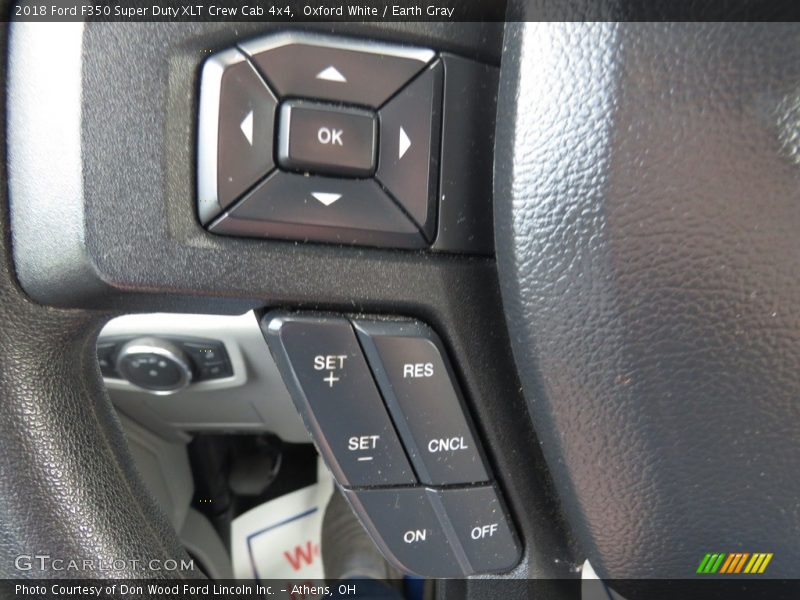 Oxford White / Earth Gray 2018 Ford F350 Super Duty XLT Crew Cab 4x4