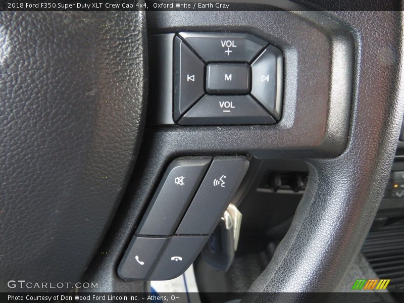 Oxford White / Earth Gray 2018 Ford F350 Super Duty XLT Crew Cab 4x4