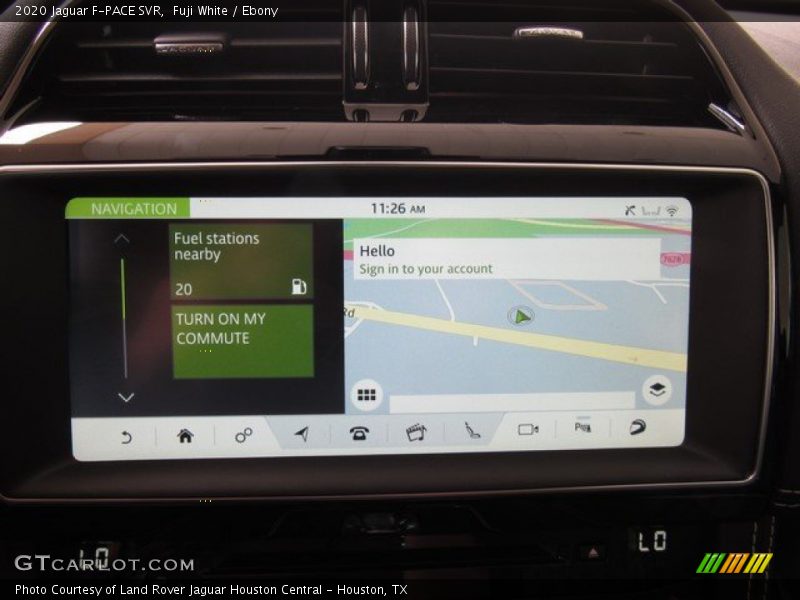 Navigation of 2020 F-PACE SVR