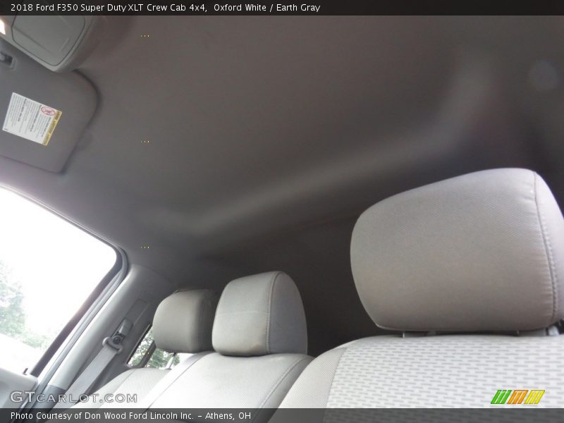 Oxford White / Earth Gray 2018 Ford F350 Super Duty XLT Crew Cab 4x4